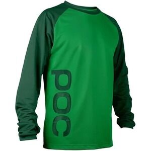 POC Flow Jersey Shirt Men's Large Green Long Sleeve Cycling MTB Mountain Bike